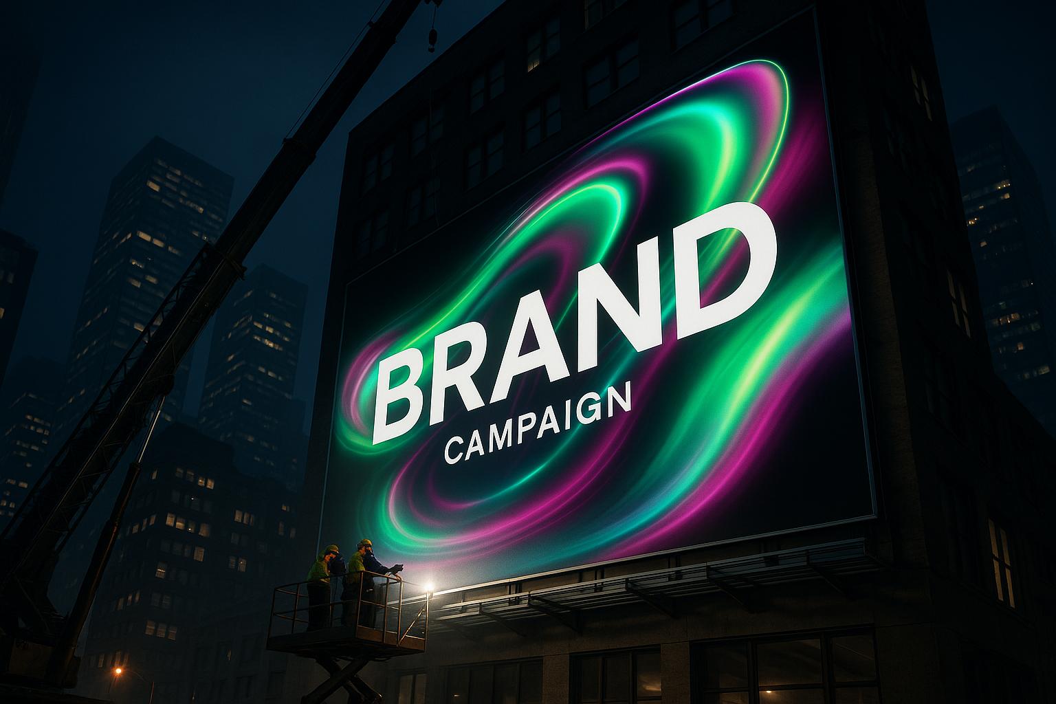 Billboard and physical campaign installation
